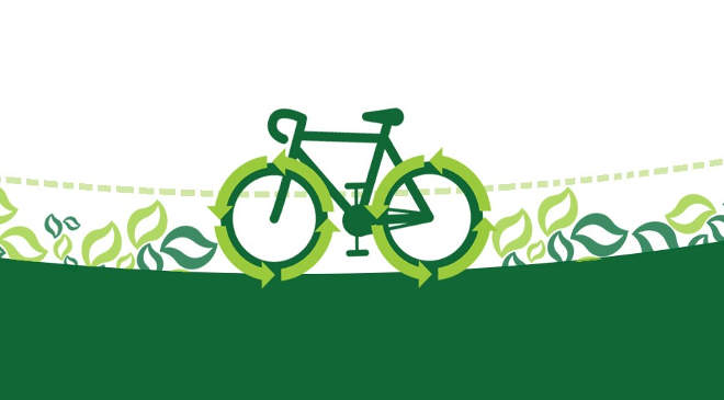 Zöld kerékpár